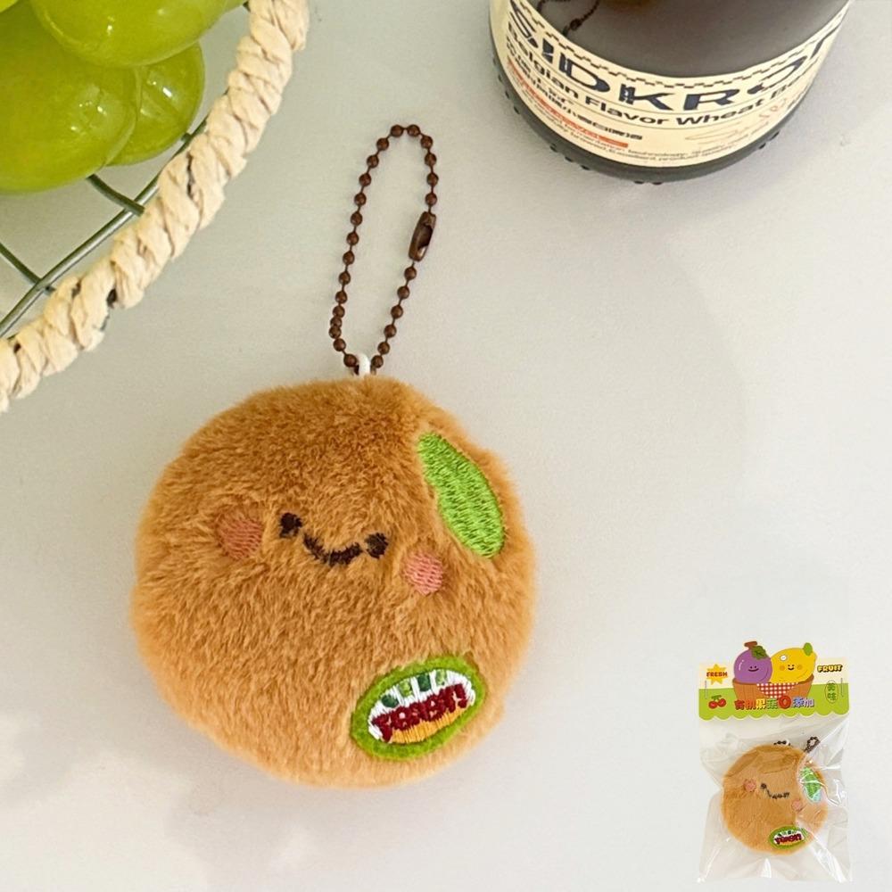 New Cartoon Fruit Plushie Bag Pendant Guava Strawberry Lychee Blueberry Durian Kiwi Cute Key Chain Soft Keychain Kid Gifts