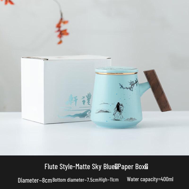 Fuchin Style White Porcelain Tea Set with Filter