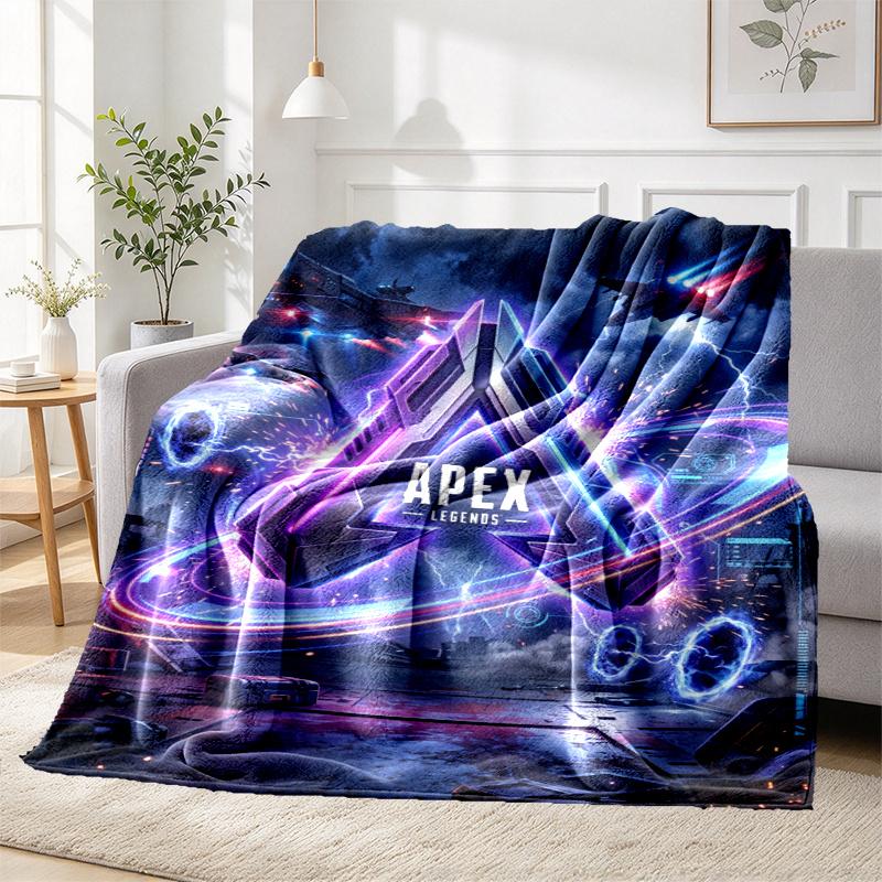 Apex Legends Pattern Blanket for Home Decoration, Bed, Sofa, Car Travel, Camping, Suitable for All Seasons, Birthday Christmas Gift
