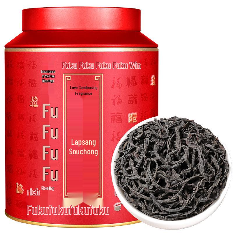 Любовь Сгущающаяся Аутентичный черный чай Чжэншань Сяочжун из У И: Сильный аромат, Долгое настаивание, Высококачественный отбор из Фуцзяня, Премиум в банке