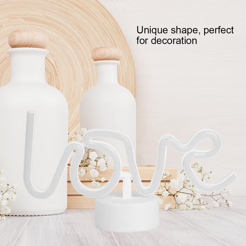 Innovative Unique Shape English Letter LED Light Home Bedroom Night Light Valentine S Day Gift
