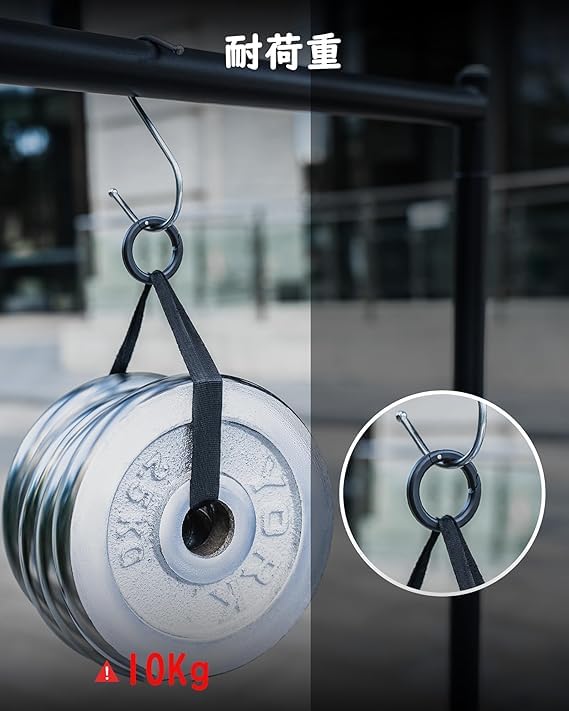 Round Carabiner Stylish Car Key Key Storage Black Round Carabiner 1 Stainless Steel [TISUR] Keychain, Small, Ring, (Aluminum + D-Ring)