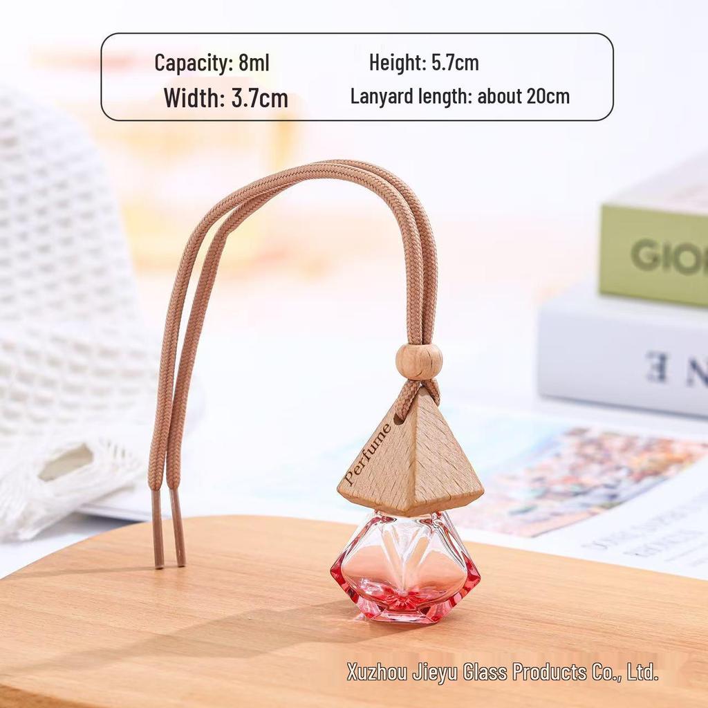 8ml Mini Portable Glass Car Air Freshener & Perfume Decanting Pendant Bottle