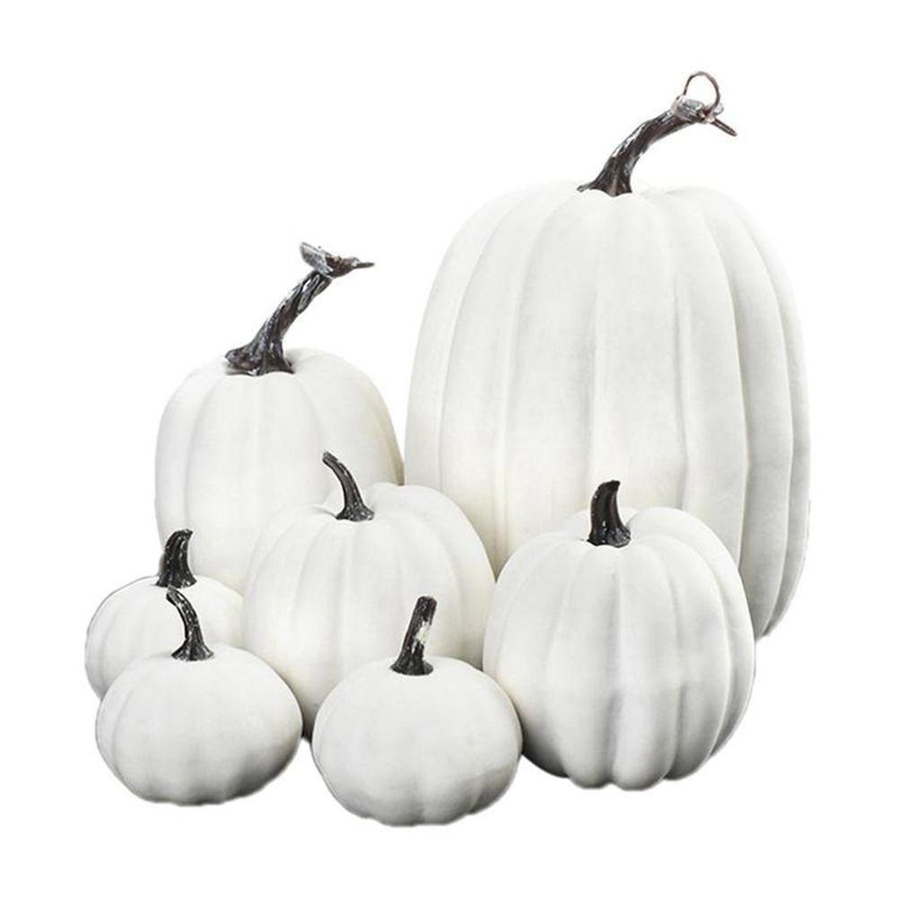 

Craft Home Party Artificial Pumpkin Halloween Decoration Fake Vegetable Simulation Pumpkin Model белый