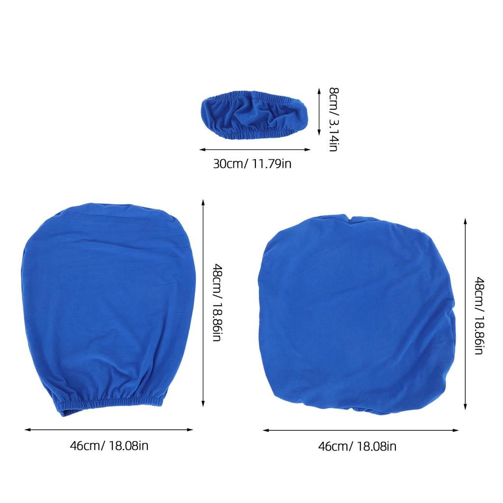 1Set Office Chair Covers Milk Silk Stretch Elastic Computer Chair Seat Backrest Armrest Protective Cover Soft Breathable Office