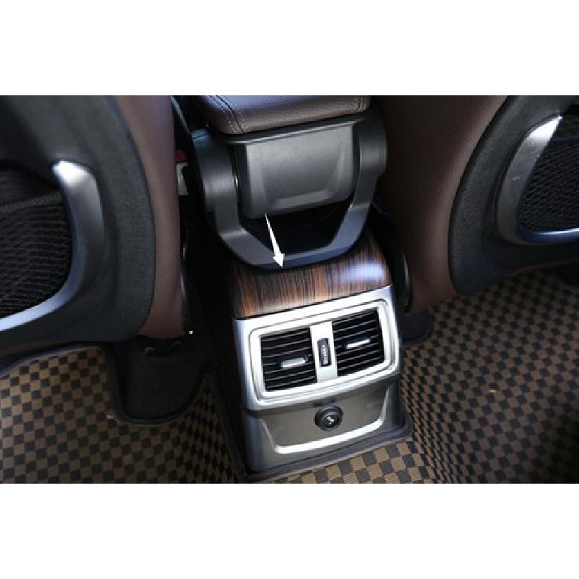 For BMW X1 F48 16- Car Middle Console Armrest Box Cover Trim Pine Wood Grain