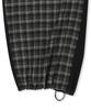 Matin Kim Check Mix Jersey Pants In Black
