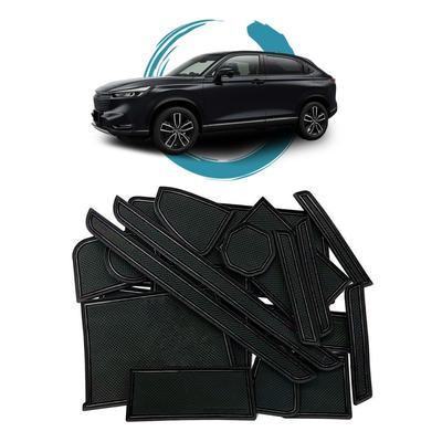 Ruiya New Honda Vezel RV New Vezel Exclusive Interior Rubber Mat Rubber Mat Sheet Accessory Pocket Mat Scratch Prevention Noise Reduction 15 Pieces