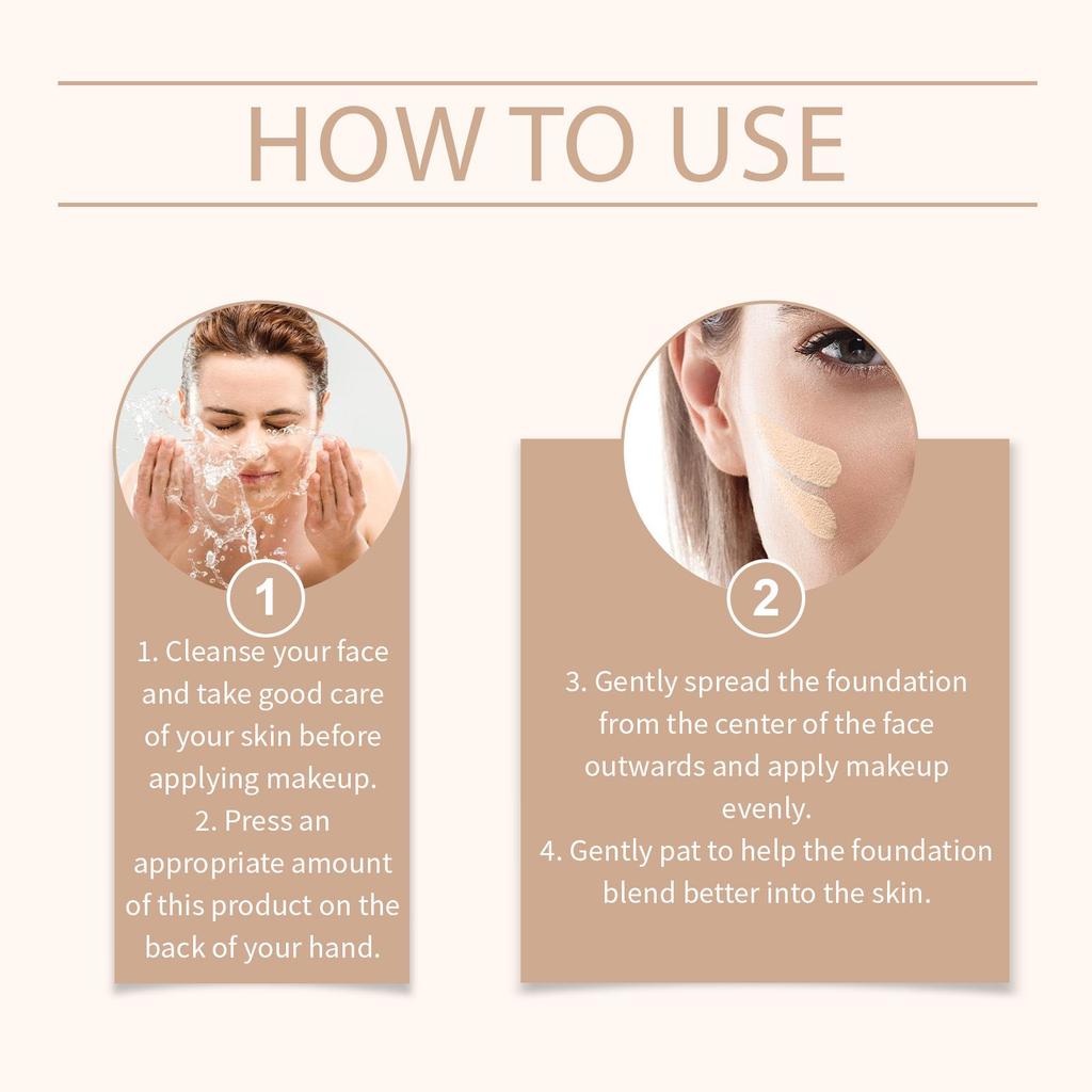 ZEPHOCO Flawless Color-Changing Lightweight Moisturizing Foundation Serum