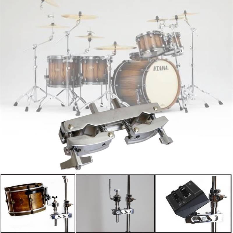 Heavy Duty Drum Set Clamp Reliable Dual Drum Holder Jazz Drum Mounting Clip