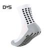 1 Pair Sports Socks Anti-slip Silicone Bottom Mid-tube Sweat Absorption Fine Knitting High Elasticity Daily Wear Football Basketball Calf Socks