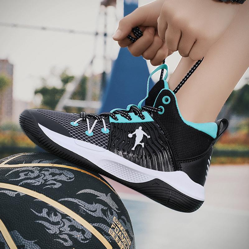 2025 Spring and Autumn Girls' Basketball Shoes New Fashion Children's Sports Shoes Lace-up Middle and University Children's School Manufacturers