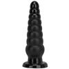 Black Pointed Oversized Anal Plug Suction Cup  Anal Sex Product Erotic Chrysanthemum  Oversized Thick Fist Toy Anal Expansion Toy