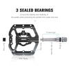 CXWXC Dual Function Platforms Flat / Clipless MTB Pedals SPD Cleats 3 Sealed Bearings Bike Pedals Road Bmx Pedals For Bicycle