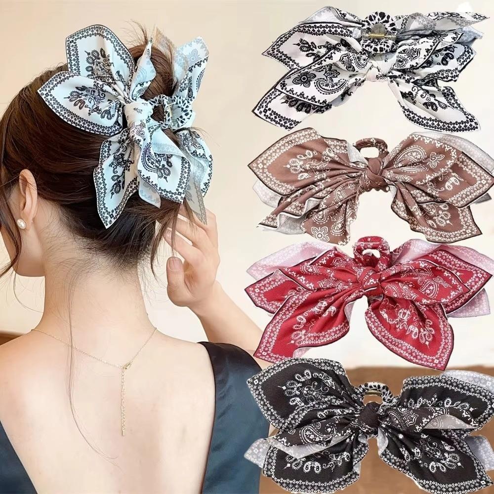 New Double-sided Hair Clip Large Hair Accessory Shark Clip Cashew Flower Butterfly Knot Scratching For Women Summer Vacation