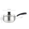 1pc Soup Pot Stainless Steel Milk Pot 18cm Soup Pots With Glass Lid For Kitchen Boil Soup Cookking With Hanging Holes