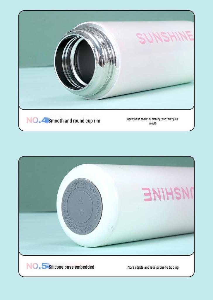New Home Dual-Use Insulated Stainless Steel Children's Cup 316: Stylish, Portable, Bouncing Lid