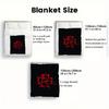 Rammstein-inspired print 2D Flat Pattern Flannel Blanket High quality All Seasons Warmth and Comfort Perfect for Christmas Gifts.PMT0914184