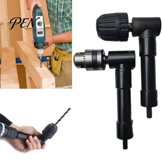 Narrow Space Drilling Accessory 90 Degree Right Angle Drill Attachment, Corner Adapter with 0.8-10mm 3-Jaw Chuck, Compatible Most Bits Professional