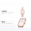 Daniel Wellington QUADRO series watch quartz movement leather strap pink dial women's watch simple small square watch DW00100508