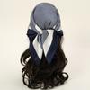Luxury  Houndstooth Print Square Scarf Women Soft Satin Hairband Neckerchief Tie Female Headband Foulard Bag Ribbon 70*70Cm
