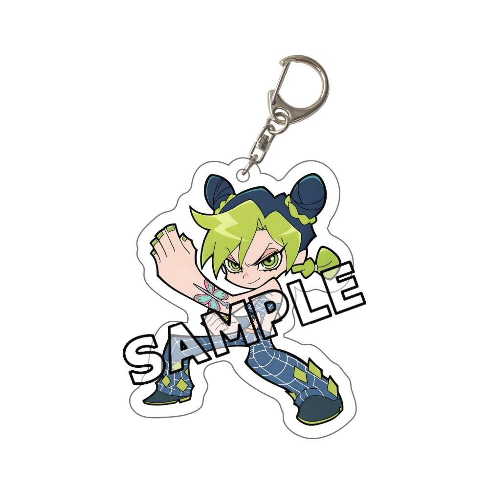 2026 New JoJo Bizarre Adventure Chibi Acrylic Keychain JJBA Jotaro Giorno Jolyne Dio Josuke Bruno Keyring Kawaii Anime Bag Gift