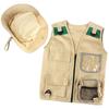 Buiten Kit, Khaki Vest en Hoed voor Jong Kind, Comfortabel en Duurzaam Ontdekkingsreiziger Kostuum Rollenspel Speelgoed