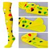 Clown Roleplay Cosplay Costume Outfit Set Halloween Clown Dress Up Gloves Necktie Gloves Vest Suspenders Stockings Bag