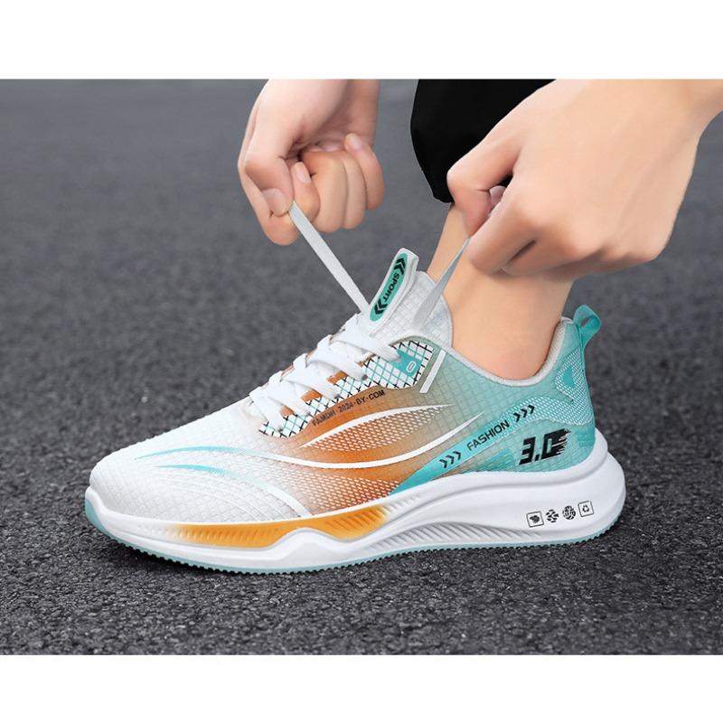 Sneaker Herren Frühling Neue Farbe blockiert Mode Freizeitschuhe Weichsohlige Leichte Sneaker Herren Laufschuhe