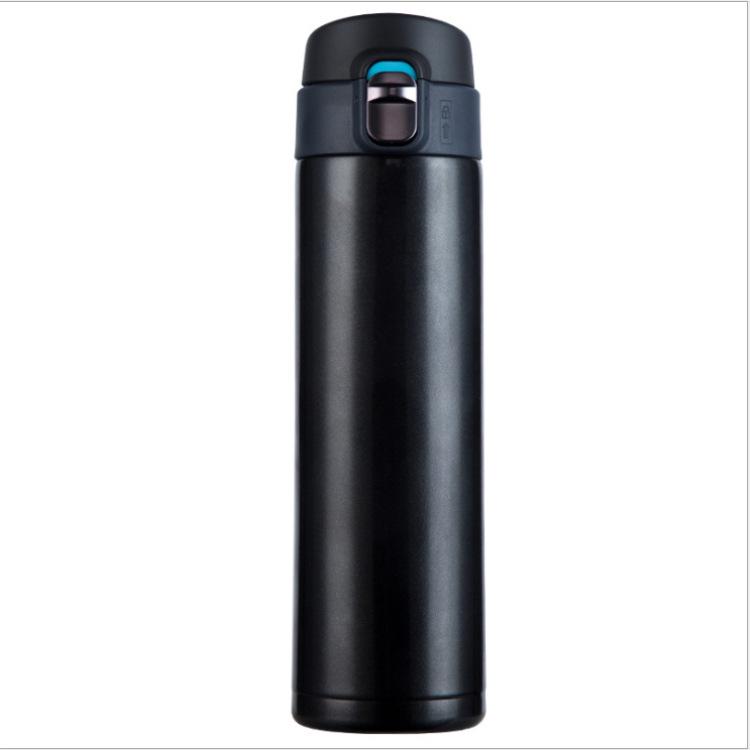 Double-Layer Vacuum Insulated 304 Stainless Steel Water Cup with Flip Lid - Portable & Thickened