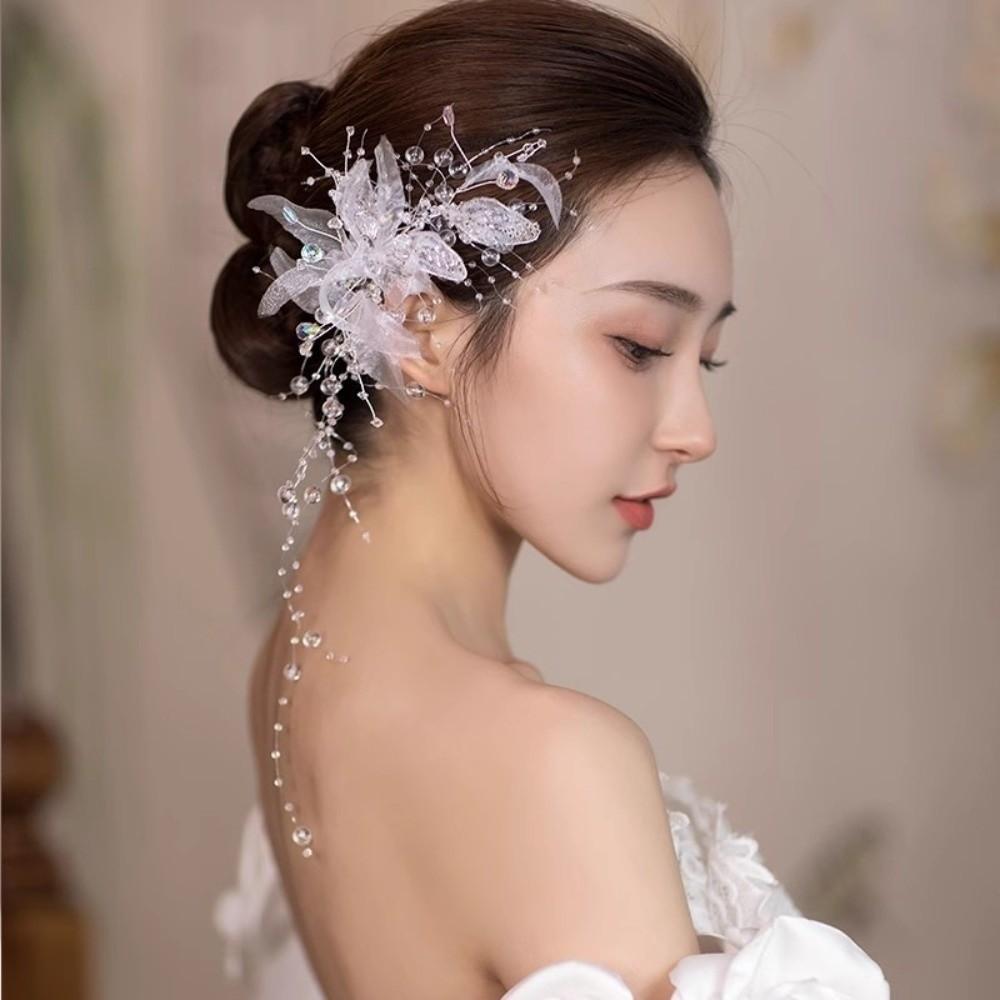 Elegant Crystal Hairclips Shining Bridal Hair Accessories Stylish Decorative Clips  Photoshoot