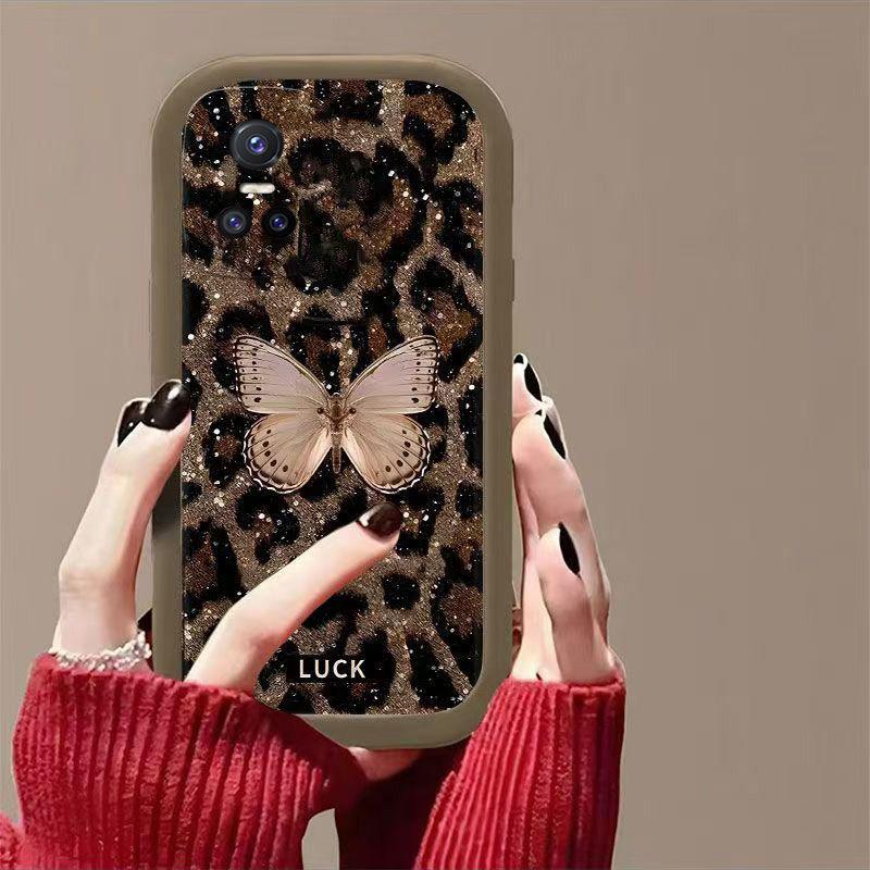 

Чехол для мобильного телефона Realme Gtneo3 с леопардовым принтом и бабочкой на удачу, силиконовый мягкий чехол для Realme для мужчин и женщин