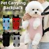Adjustable Strap Dog Front Carrier Breathable Mesh Dog Carrying Bag Camping Hiking