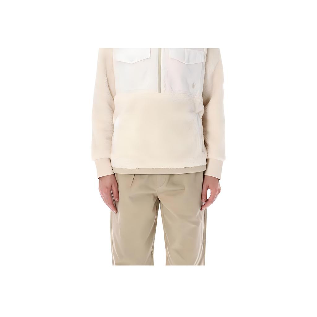 Polo Ralph Lauren Solid Color Half-Zip Casual Long Sleeve Jacket Men jackets White 710880442-004