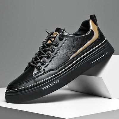 Fashion Brand Leather Men Casual Shoes Autumn Fashion Sneakers Footwear Rubber Warm Male Flats Shoe Winter Mens Shoes Sales Man Designer