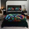 Gamepad Duvet Cover Set Stylish Color With 2 Pillowcase Super Soft Hd Printing Bedding Set For Home Dorm Decor