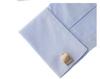 Electroplated Laser Pattern French Cufflinks: High-Quality Retro Engraved Fashion Studs