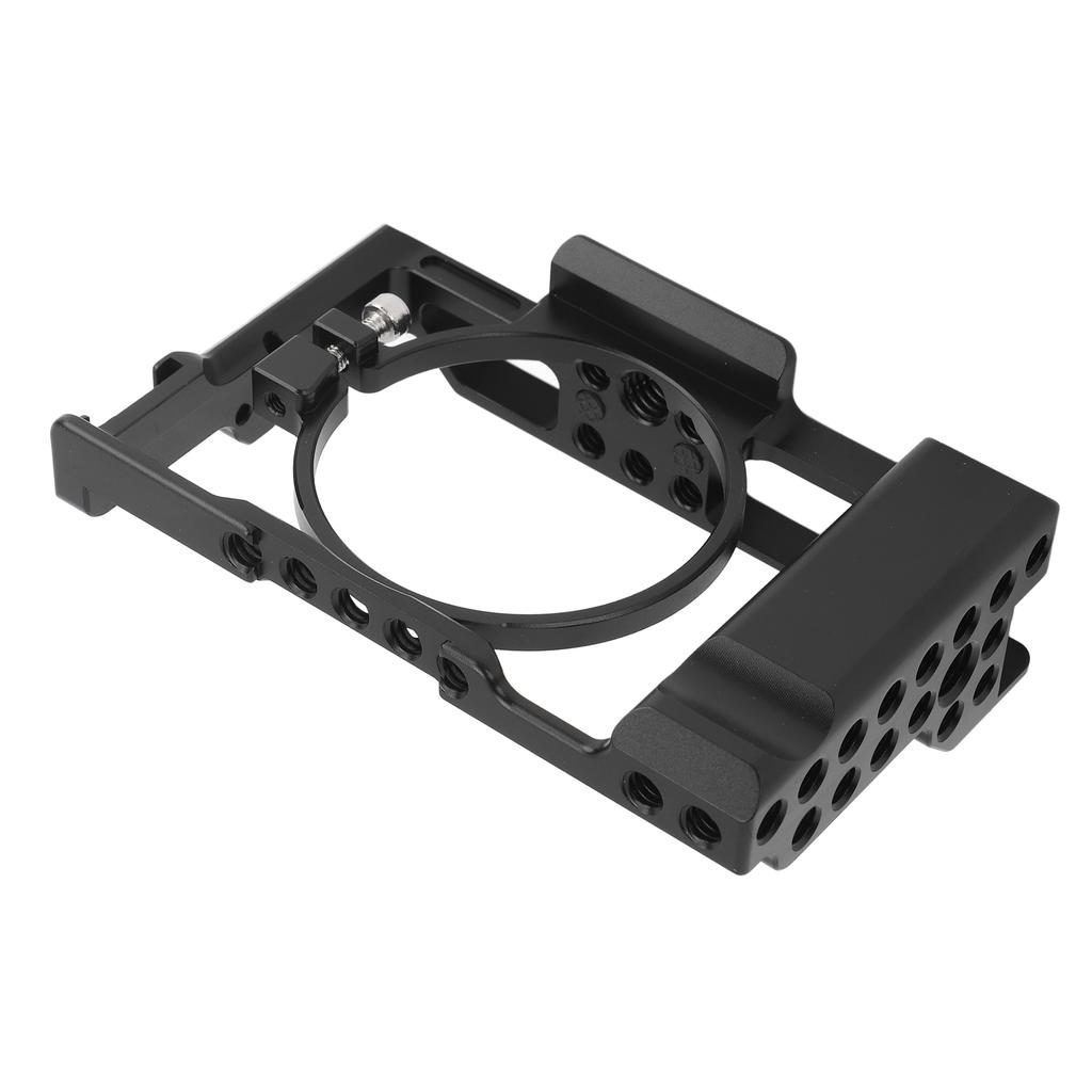 Camera Cage Aluminum Camera Cage Camera Accessories with Cold Shoe Mount for RX100 M1 M2 M3 M4 M5 M6 M7
