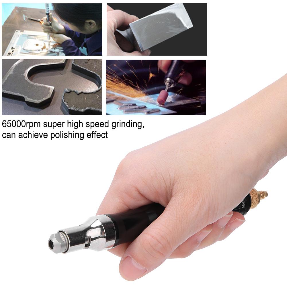 Pneumatischer Schleifstift Hochgeschwindigkeits-Luftgravur-Polierwerkzeug 65000 U/min 3mm Spannfutter