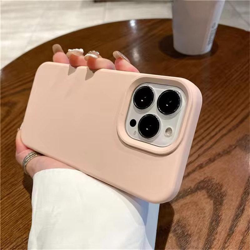 Luxusní tekuté silikonové pouzdro pro iPhone 13 14 15 Pro Max 11 12 Mini X XS XR Plus Ochrana fotoaparátu nárazuvzdorný kryt