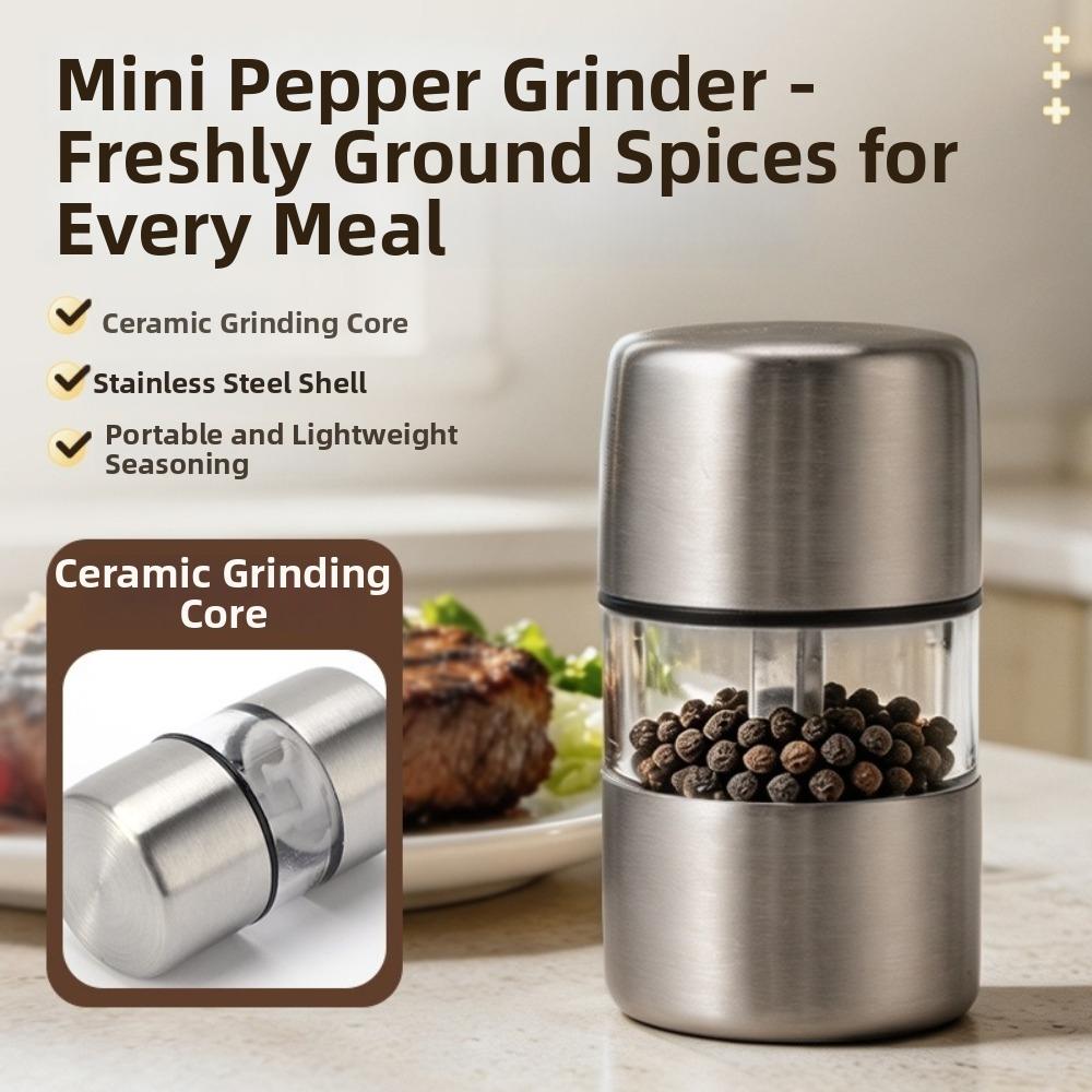 Ceramic Grinding Core Salt Mill Manual Operation Spice Grinder Camping Trip