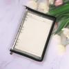 Japanese Style B5 Transparent 9-Hole Zipper Notebook with Gold Glitter - Loose-Leaf Diary & Schedule Planner