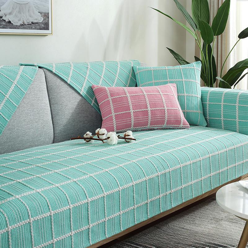 Cotton and Linen Sofa Cushion Four Seasons Universal Simple Modern Non-Slip High-End Cushion Nordic Sofa Cover Affordable Luxury Style Cover Cloth
