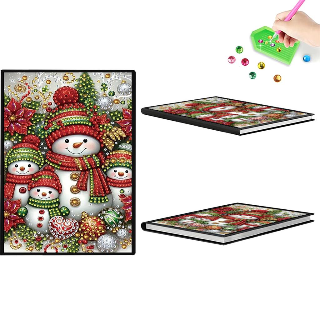 50-seitiges A5-Format 5D DIY Diamantkunst Malbuch-Set Strasskunst Malbuch-Set für Geburtstags- oder Weihnachtsgeschenke
