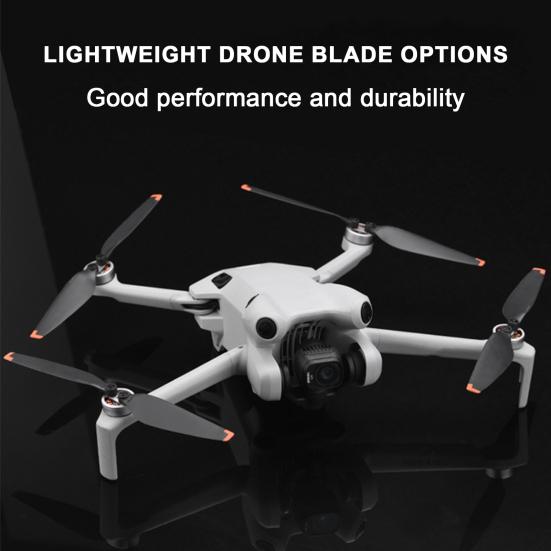 

8 шт. Пропелерів Низький рівень шуму Стабільний політ Двосторонні кольорові смуги Легкі змінні лопаті для дрона для DJI Mini 4 Pro синій/червоний