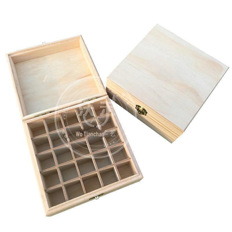 

Деревянная коробка для хранения эфирных масел doTERRA - многосекционный домашний сувенирный стенд. 25 grid