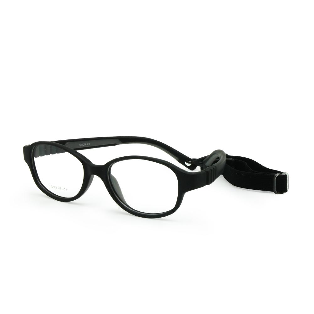 Children Optical Glasses Frame Size 47/16 with Strap No Screw One-piece Kid's Flexible Frame Band Cord Retainer
