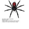 Scary Spider Decor for Bars Windows Halloween Animatronics Hanging Decoration, Giant with LED Eyes Realistic Flexible Legs And Sound Outdoor