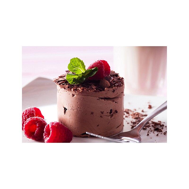 9 Sizes Modern Colorful Decorative Painting Gourmet Strawberry Chocolate Cake Dining Room Living Room Kitchen  Home Decor Spray