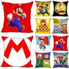 Game Super Funny Mario Printed Pillowcase Cushion Cover Sofa Car Bed Sofa Decor